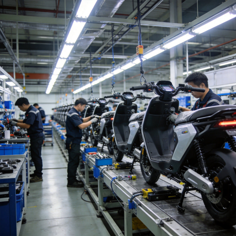 Electric vehicle factory production line